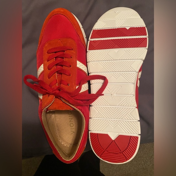 Vionic Womens Ansel Nyln Red Walking Shoes Size 10 Medium (B  M) (4791234) - Picture 5 of 5
